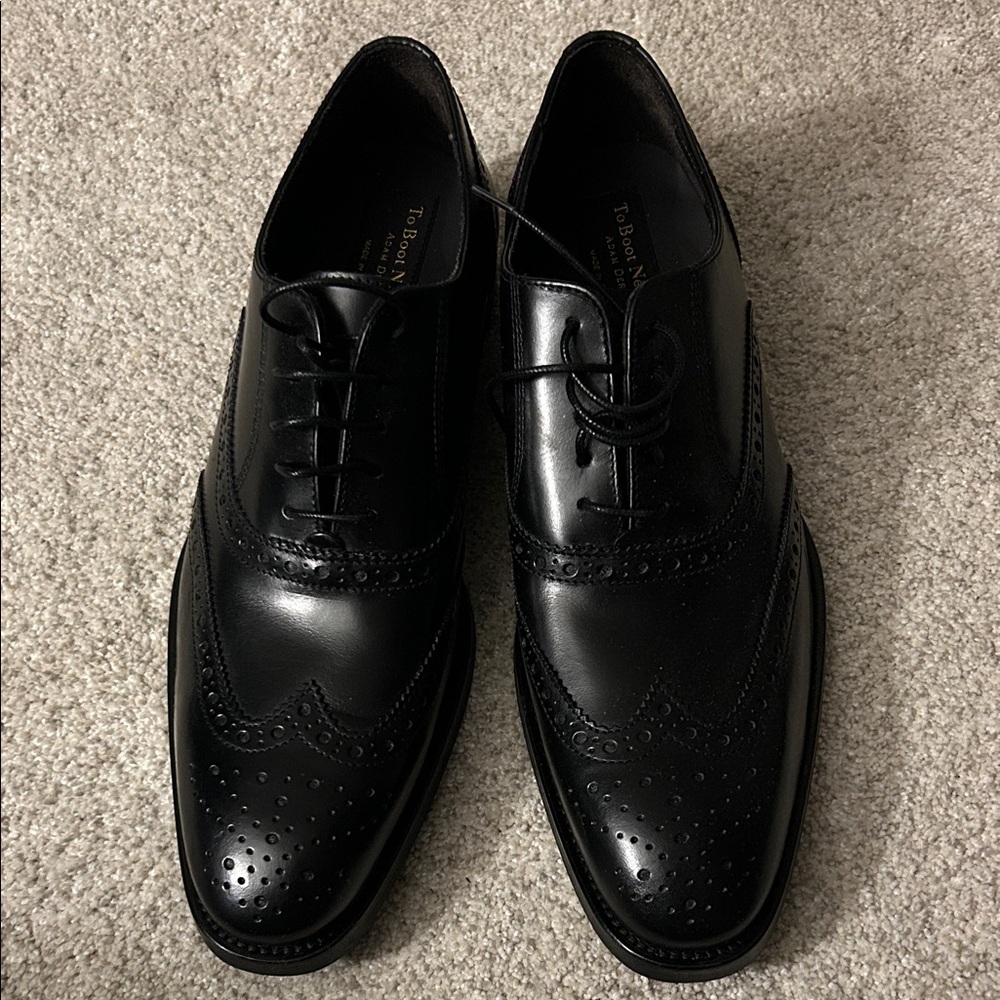 To Boot Black Leather Men's Oxfords size 11. NWOT